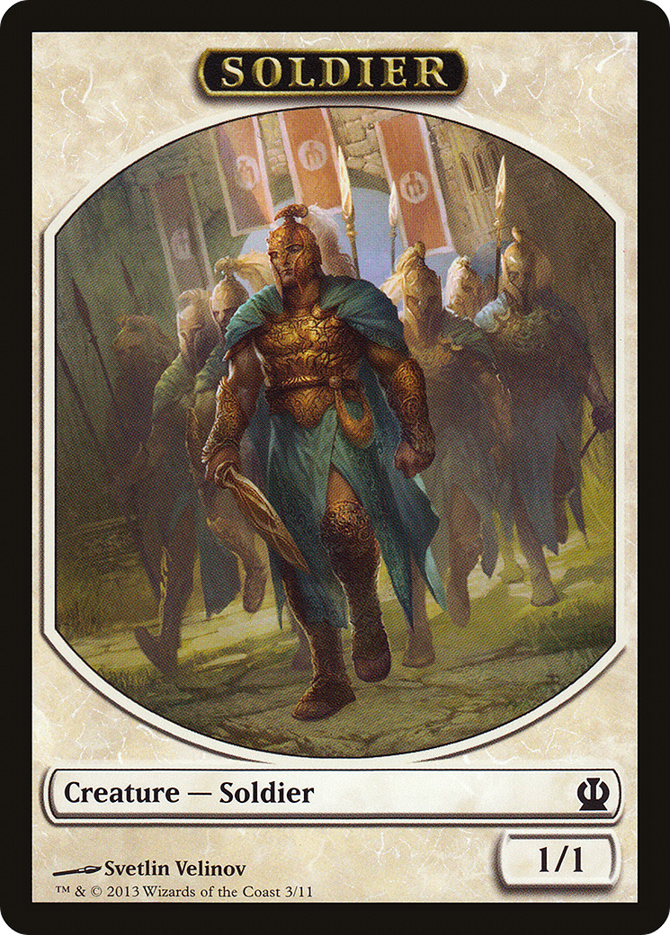 Image of Soldier Token (Velinov) (THS-003) - Theros Tokens
