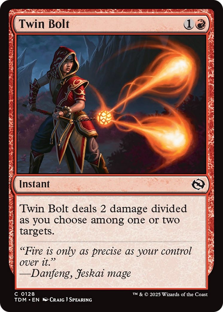 Image of Twin Bolt (TDM-128) - Tarkir: Dragonstorm Foil