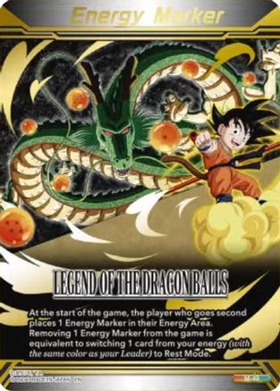 Image of Energy Marker - Legend of the Dragon Balls (M-49) (Gold-Stamped) (M-49) - Three Glorious Fighters Foil