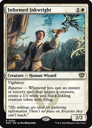 Image of Informed Inkwright (SOS-020) - Secrets of Strixhaven Foil