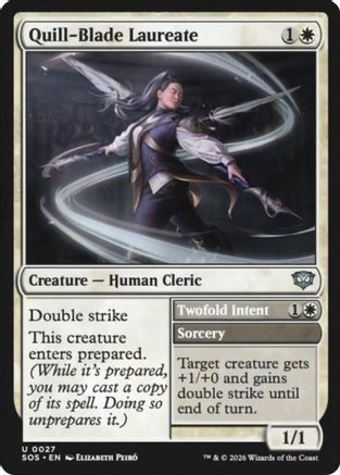 Image of Quill-Blade Laureate (SOS-027) - Secrets of Strixhaven