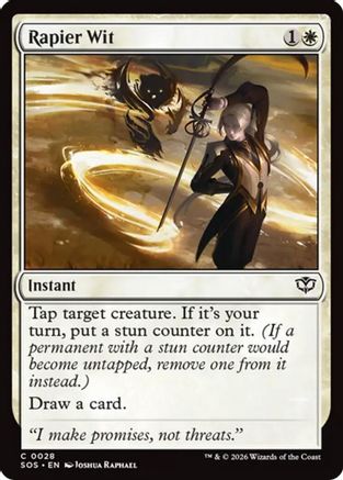 Image of Rapier Wit (SOS-028) - Secrets of Strixhaven