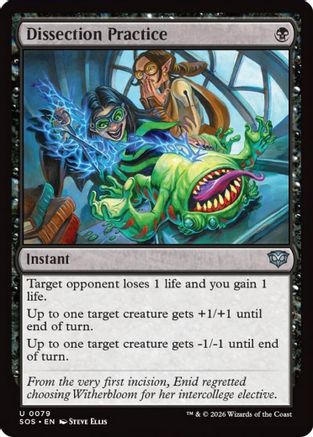 Image of Dissection Practice (SOS-079) - Secrets of Strixhaven Foil
