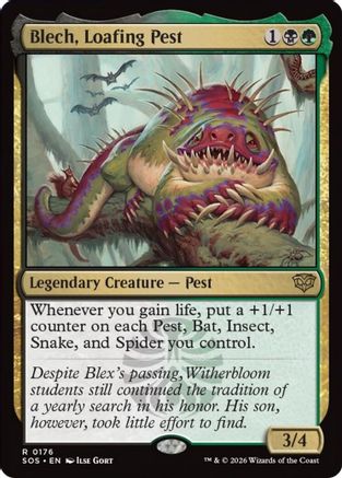 Image of Blech, Loafing Pest (SOS-176) - Secrets of Strixhaven