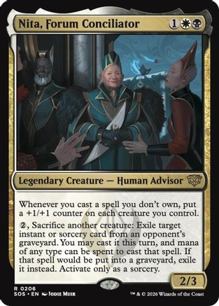 Image of Nita, Forum Conciliator (SOS-206) - Secrets of Strixhaven Foil