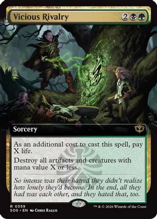 Image of Vicious Rivalry (Extended Art) (SOS-359) - Secrets of Strixhaven