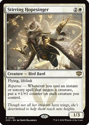 Image of Stirring Hopesinger (SOS-035) - Secrets of Strixhaven