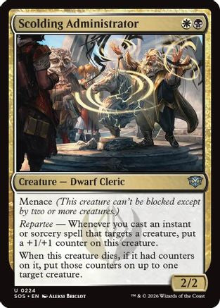 Image of Scolding Administrator (SOS-224) - Secrets of Strixhaven Foil