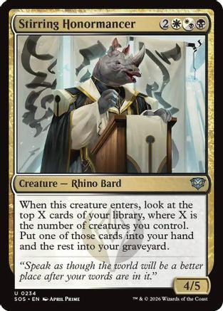 Image of Stirring Honormancer (SOS-234) - Secrets of Strixhaven