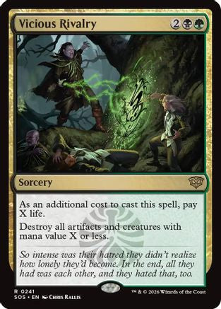 Image of Vicious Rivalry (SOS-241) - Secrets of Strixhaven Foil