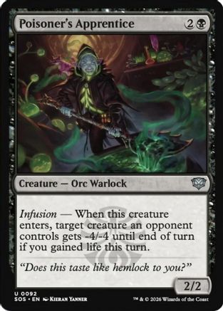 Image of Poisoner's Apprentice (SOS-092) - Secrets of Strixhaven