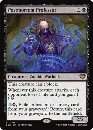 Image of Postmortem Professor (SOS-093) - Secrets of Strixhaven