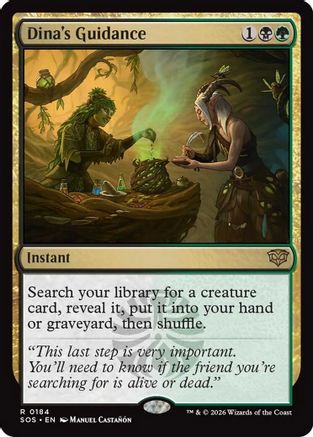 Image of Dina's Guidance (SOS-184) - Secrets of Strixhaven