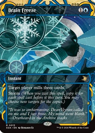 Image of Brain Freeze (SOA-013) - Secrets of Strixhaven: Mystical Archive Foil