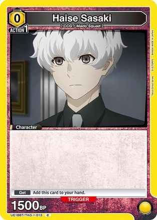 Image of Haise Sasaki (013) (UE18BT/TKG-1-013) - UE18BT Tokyo Ghoul