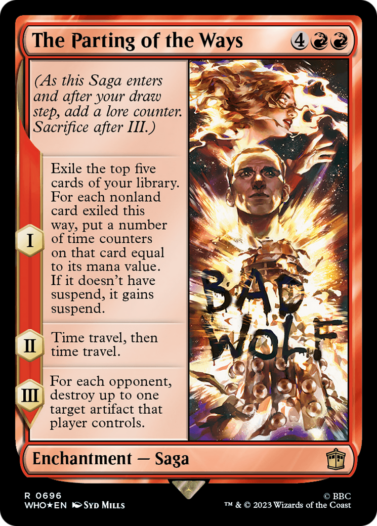 Image of The Parting of the Ways (Surge Foil) (WHO-696) - Doctor Who Foil