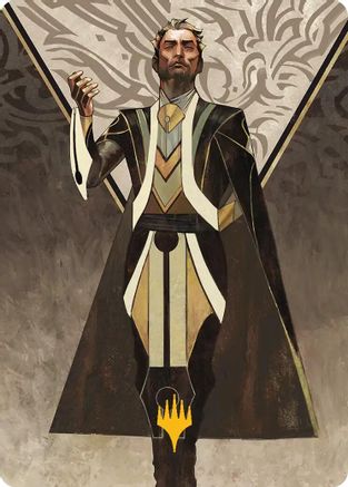 Image of Ral Zarek, Guest Lecturer Art Card (Gold-Stamped Planeswalker Symbol) (ASSOS-027) - Art Series: Secrets of Strixhaven