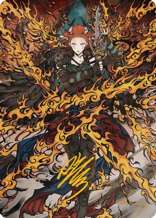 Image of Jeska's Will Art Card (Gold-Stamped Signature) (ASSOS-052) - Art Series: Secrets of Strixhaven