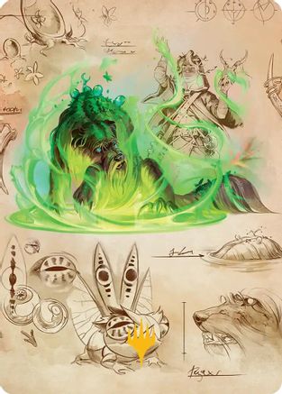 Image of Germination Practicum Art Card (Gold-Stamped Planeswalker Symbol) (ASSOS-032) - Art Series: Secrets of Strixhaven