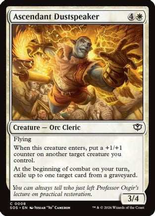 Image of Ascendant Dustspeaker (SOS-008) - Secrets of Strixhaven