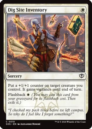 Image of Dig Site Inventory (SOS-010) - Secrets of Strixhaven Foil