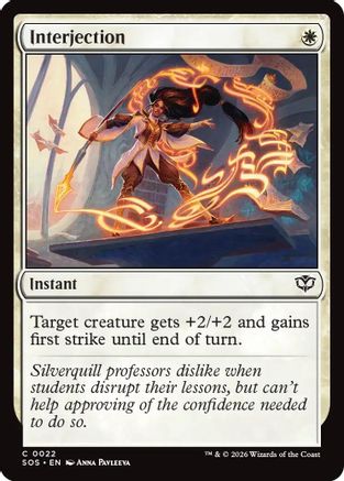 Image of Interjection (SOS-022) - Secrets of Strixhaven