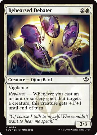 Image of Rehearsed Debater (SOS-029) - Secrets of Strixhaven