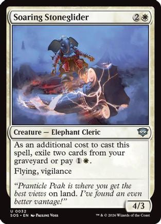 Image of Soaring Stoneglider (SOS-032) - Secrets of Strixhaven Foil