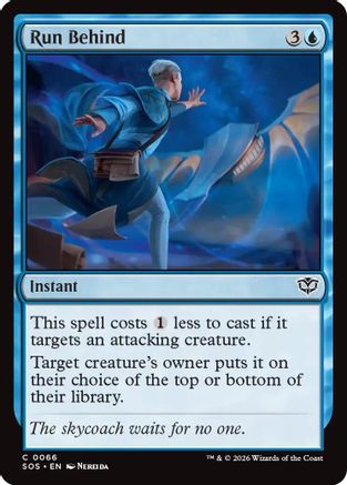 Image of Run Behind (SOS-066) - Secrets of Strixhaven Foil