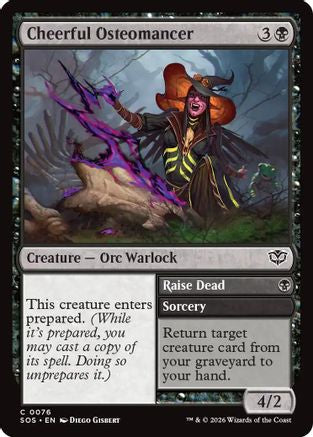 Image of Cheerful Osteomancer (SOS-076) - Secrets of Strixhaven
