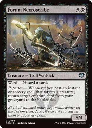 Image of Forum Necroscribe (SOS-084) - Secrets of Strixhaven Foil