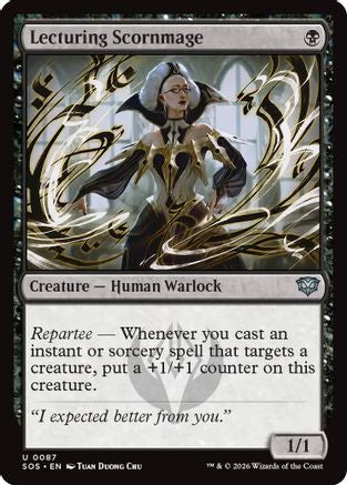 Image of Lecturing Scornmage (SOS-087) - Secrets of Strixhaven Foil
