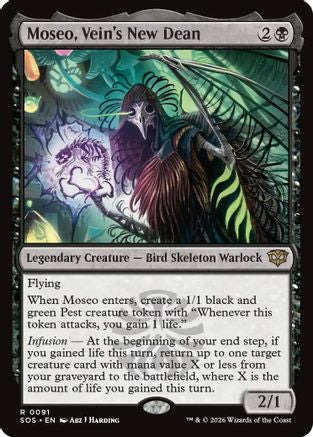 Image of Moseo, Vein's New Dean (SOS-091) - Secrets of Strixhaven Foil