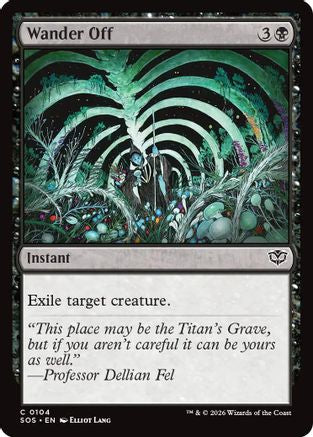 Image of Wander Off (SOS-104) - Secrets of Strixhaven Foil