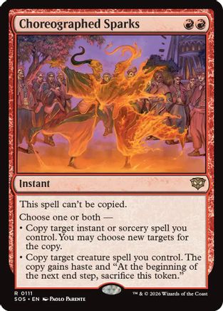 Image of Choreographed Sparks (SOS-111) - Secrets of Strixhaven Foil