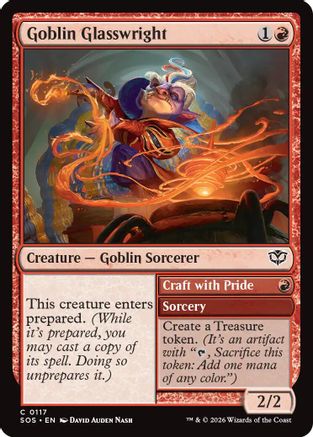 Image of Goblin Glasswright (SOS-117) - Secrets of Strixhaven Foil