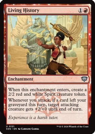 Image of Living History (SOS-121) - Secrets of Strixhaven Foil