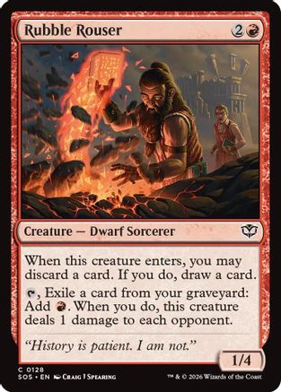 Image of Rubble Rouser (SOS-128) - Secrets of Strixhaven