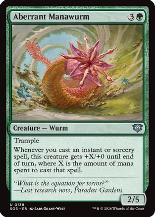 Image of Aberrant Manawurm (SOS-138) - Secrets of Strixhaven