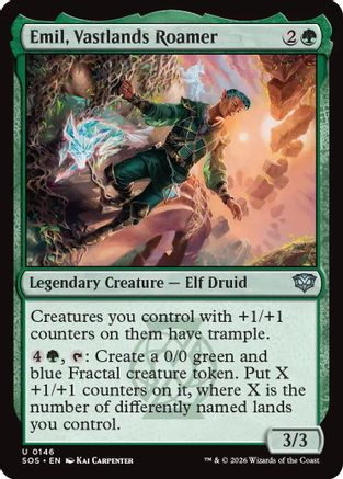 Image of Emil, Vastlands Roamer (SOS-146) - Secrets of Strixhaven Foil