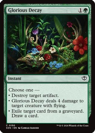 Image of Glorious Decay (SOS-150) - Secrets of Strixhaven Foil