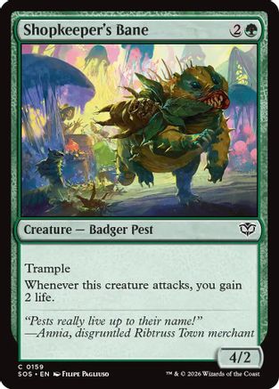 Image of Shopkeeper's Bane (SOS-159) - Secrets of Strixhaven Foil