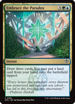 Image of Embrace the Paradox (SOS-186) - Secrets of Strixhaven Foil