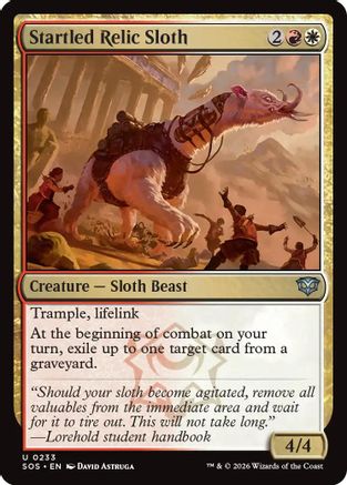 Image of Startled Relic Sloth (SOS-233) - Secrets of Strixhaven
