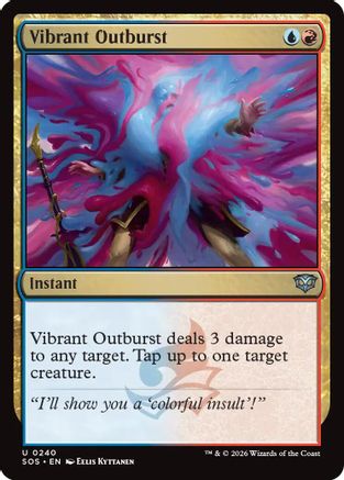 Image of Vibrant Outburst (SOS-240) - Secrets of Strixhaven Foil