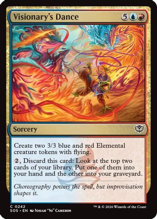 Image of Visionary's Dance (SOS-242) - Secrets of Strixhaven Foil