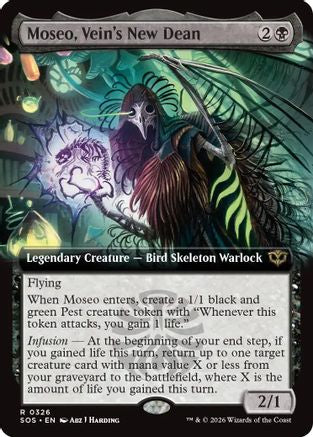 Image of Moseo, Vein's New Dean (Extended Art) (SOS-326) - Secrets of Strixhaven