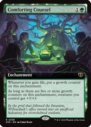 Image of Comforting Counsel (Extended Art) (SOS-338) - Secrets of Strixhaven