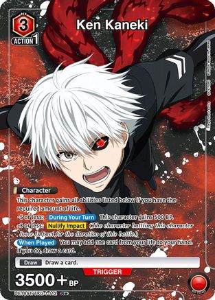 Image of Ken Kaneki (112) (R*) (UE18ST/TKG-1-112) - UE18ST Tokyo Ghoul Starter Deck Foil