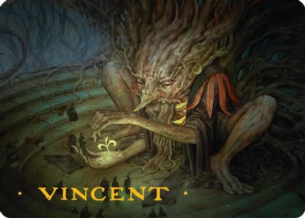 Image of Old-Growth Educator Art Card (Gold-Stamped Signature) (ASSOS-020) - Art Series: Secrets of Strixhaven